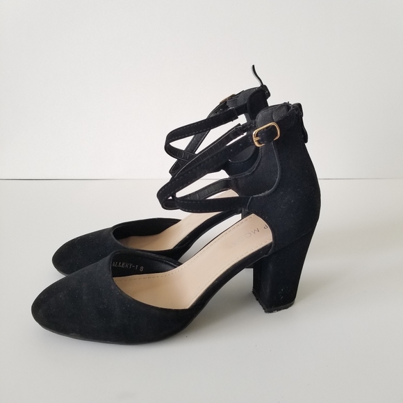 🚫SOLD🚫TOPModa▪︎Suede Chunky Heels - Picture 6 of 11